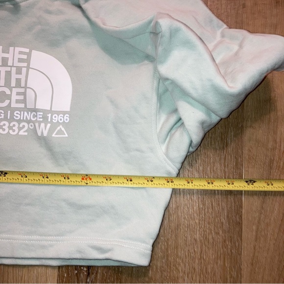 The North Face Coordinates Crop Hoodie Mint Green Size Small - Picture 9 of 11